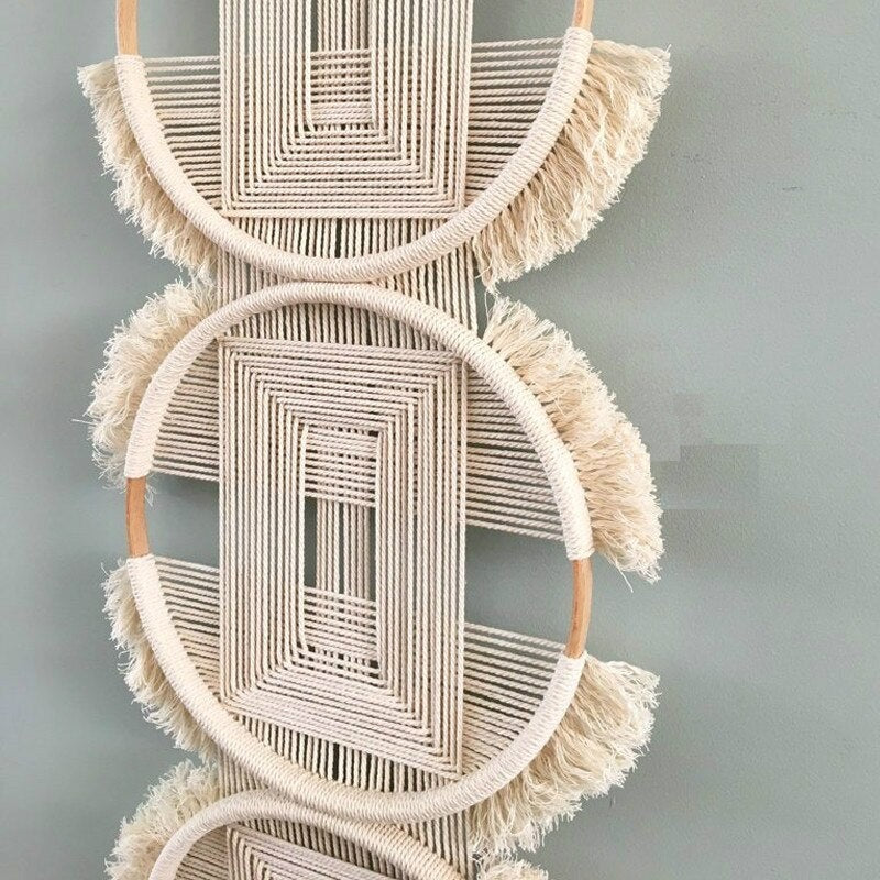 Macramé Mural Rond Fait Main