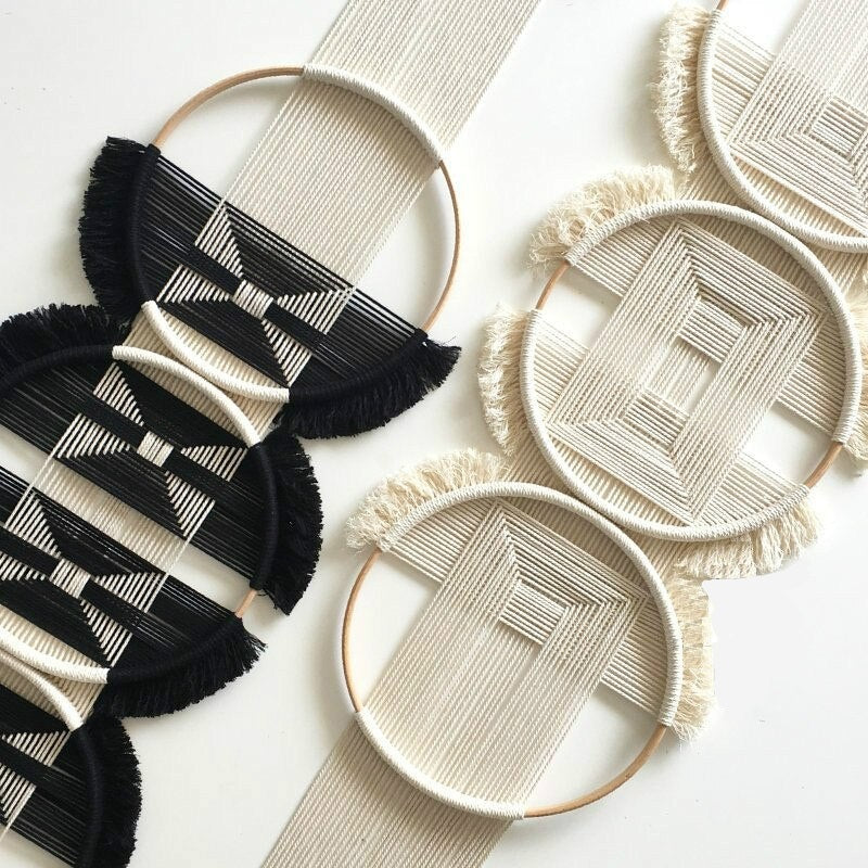 Macramé Mural Rond Fait Main