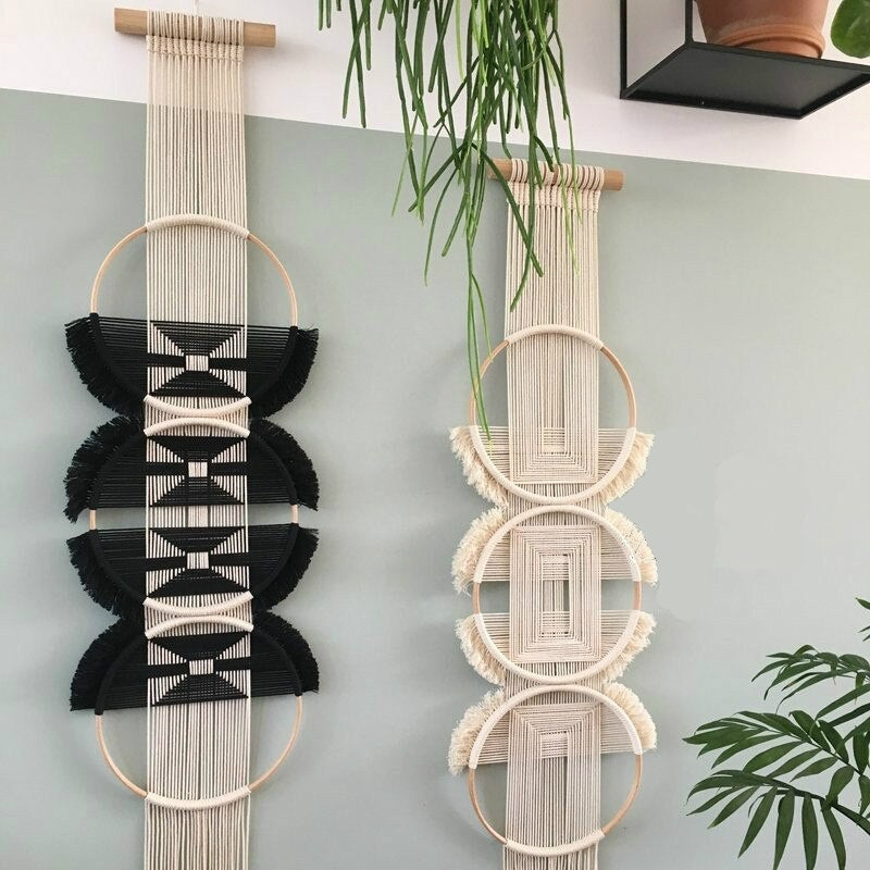 Macramé Mural Rond Fait Main