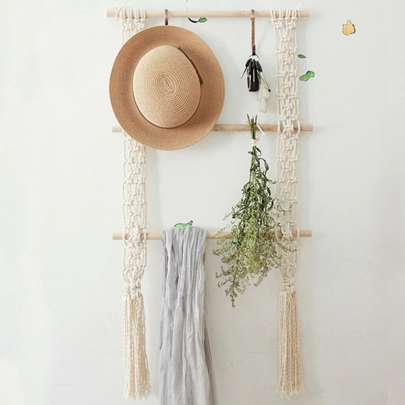 Macramé Suspendu Étagère Bohème