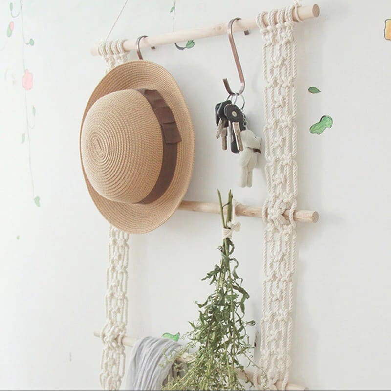 Macramé Suspendu Étagère Bohème