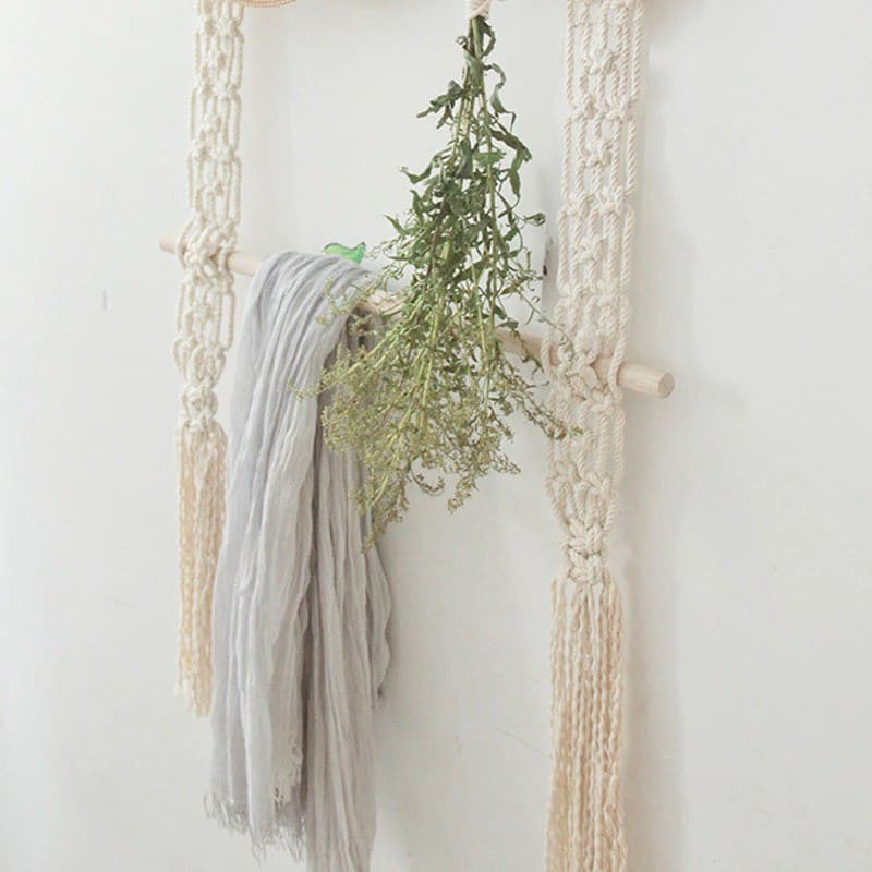 Macramé Suspendu Étagère Bohème