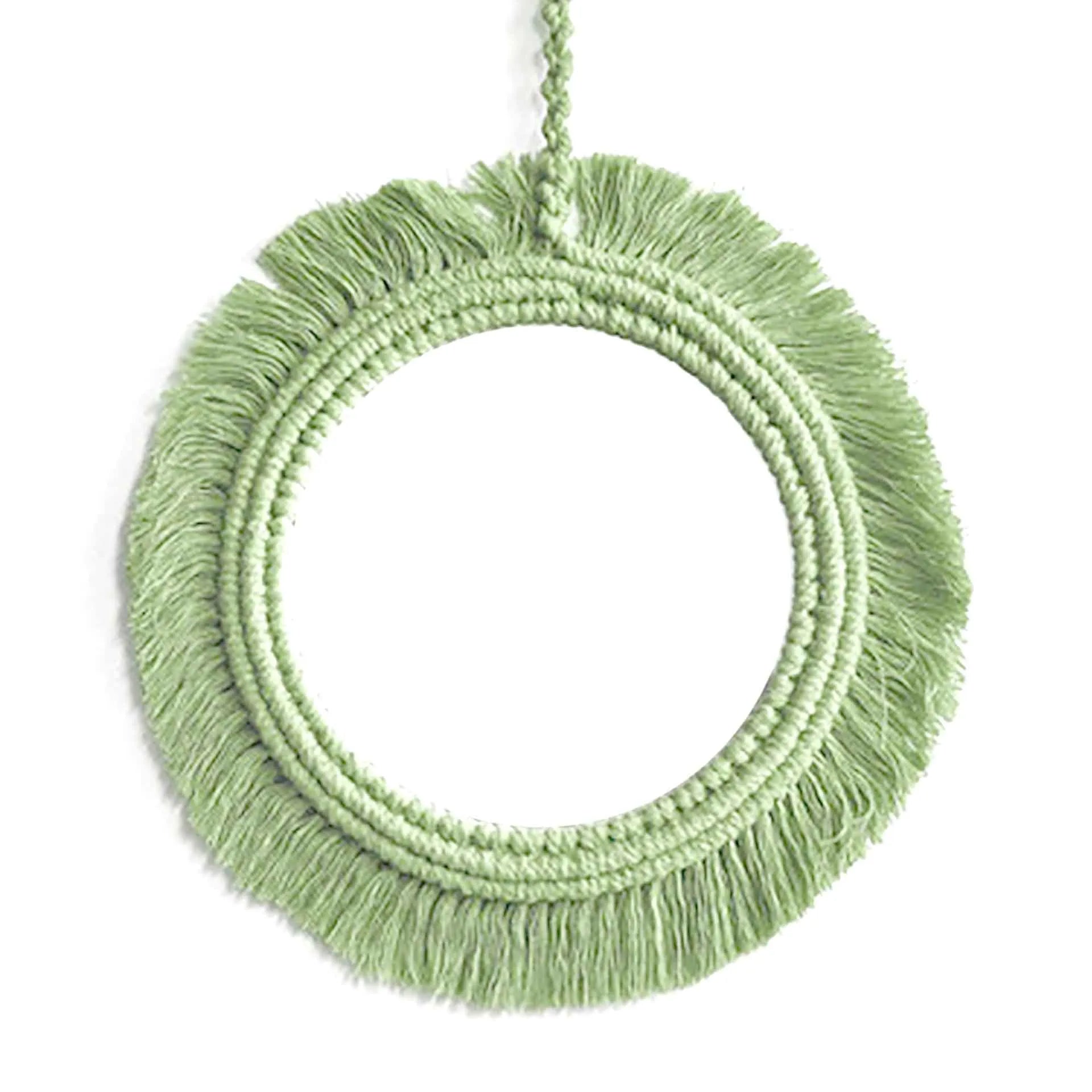 Miroir Bohème Rond en Coton