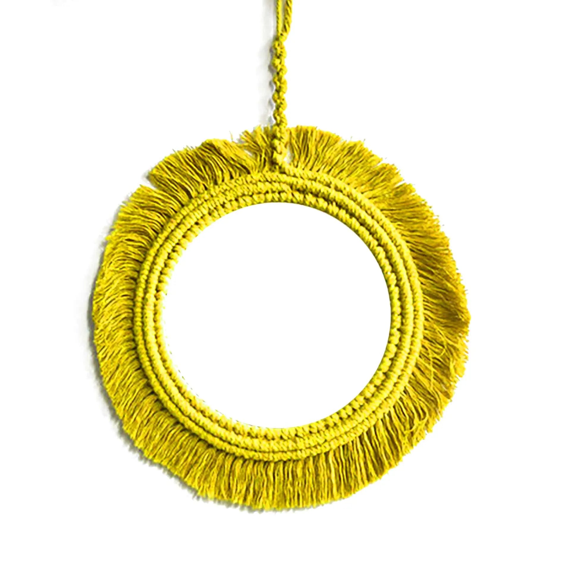 Miroir Bohème Rond en Coton