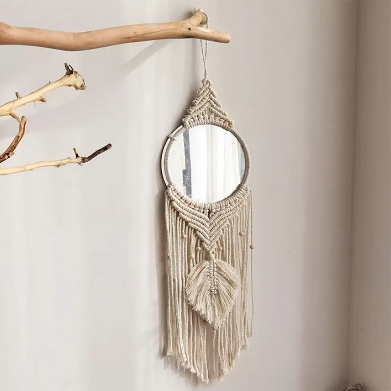 Miroir Macramé Grand Bohème