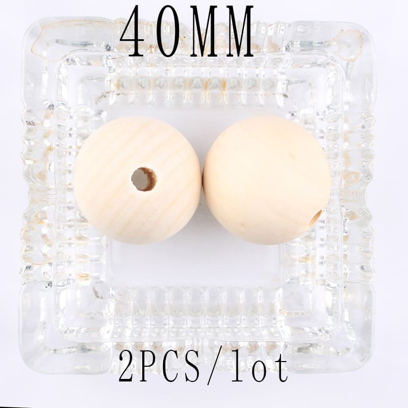 Perles en Bois DIY Macramé Naturelles