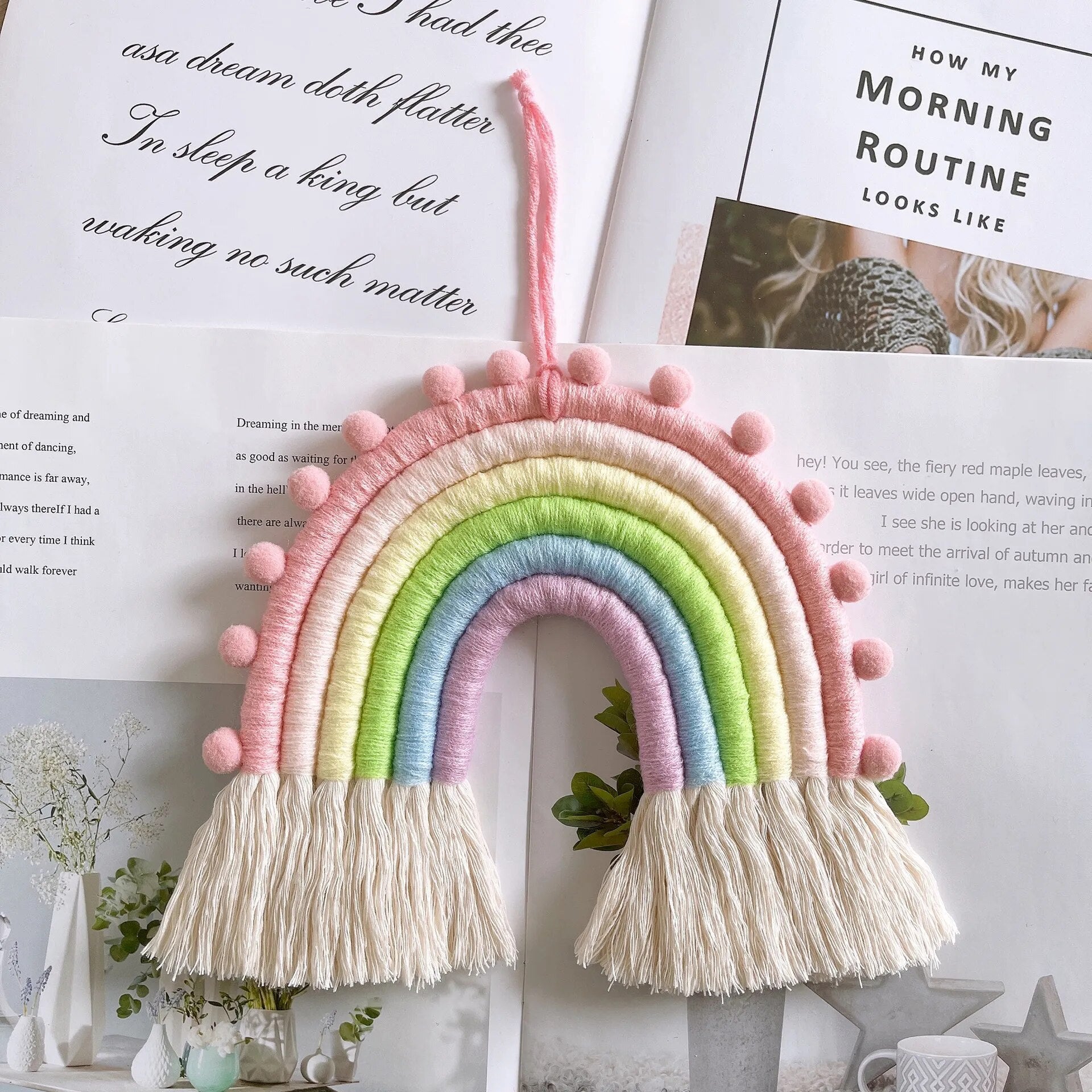 Petit Arc en Ciel Macramé Coloré