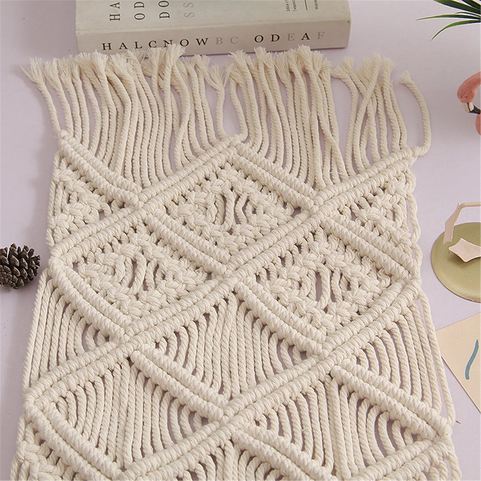 Petit Napperon Macramé Rectangulaire