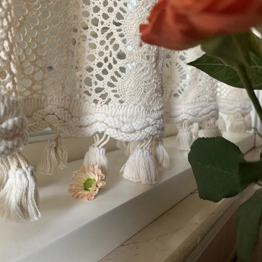 Petit Rideau Macramé Cuisine Charme