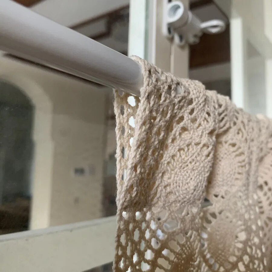 Petit Rideau Macramé Cuisine Charme