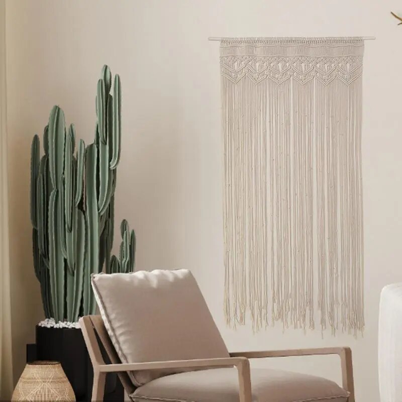 Petit Rideau Macramé Bohème