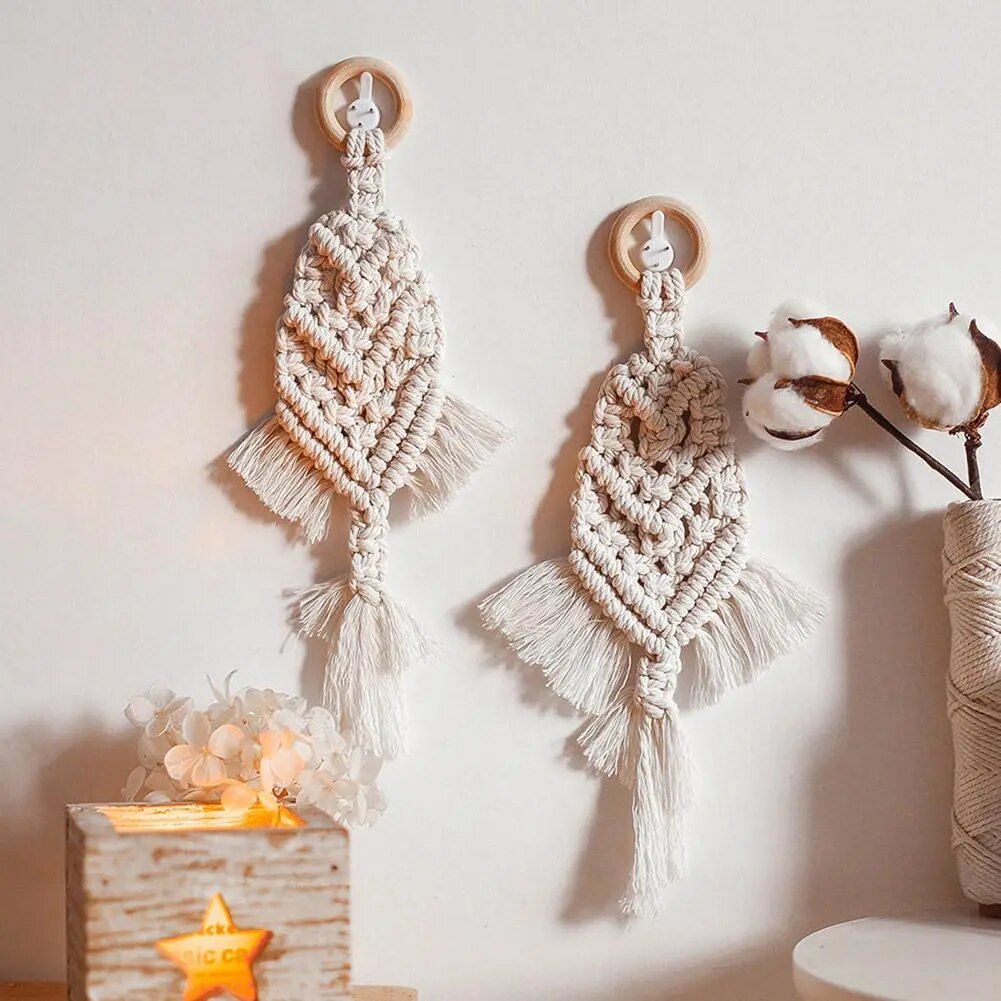 Plume Macramé Chambre Bébé Décorative