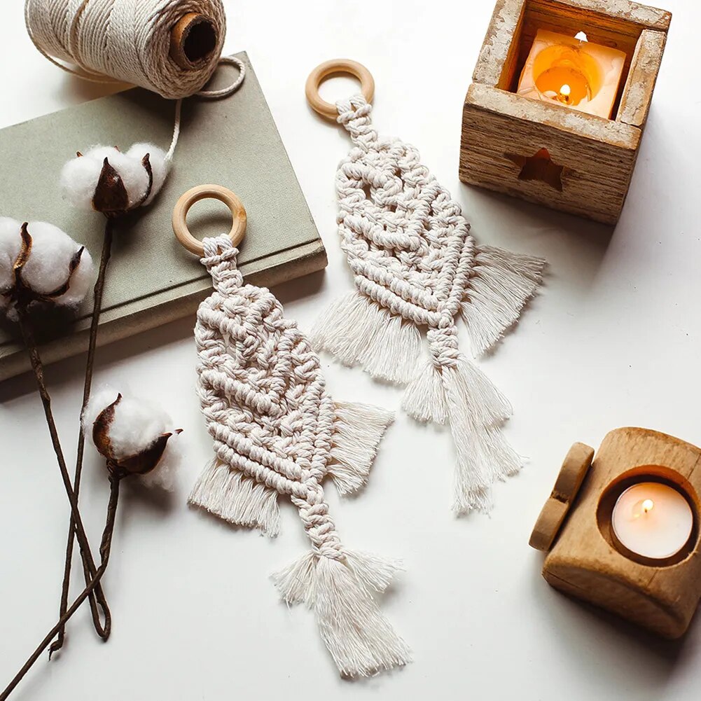 Plume Macramé Chambre Bébé Décorative