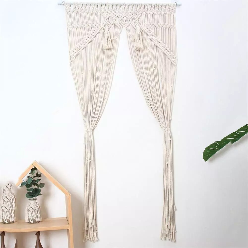 Rideau d'Intérieur Macramé Fait Main