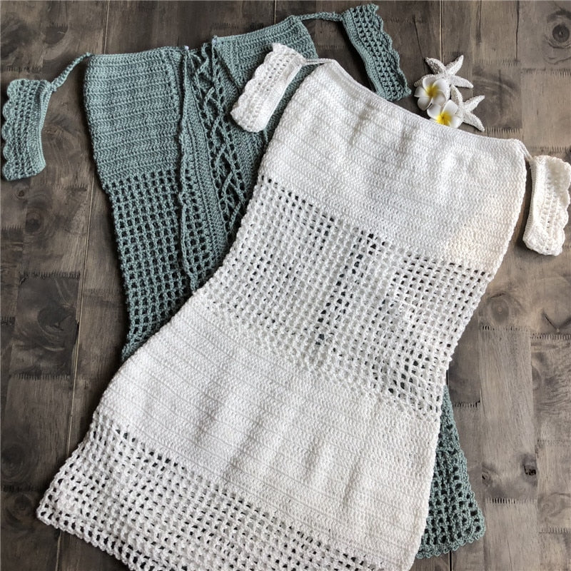 Robe de Plage Macramé Coton