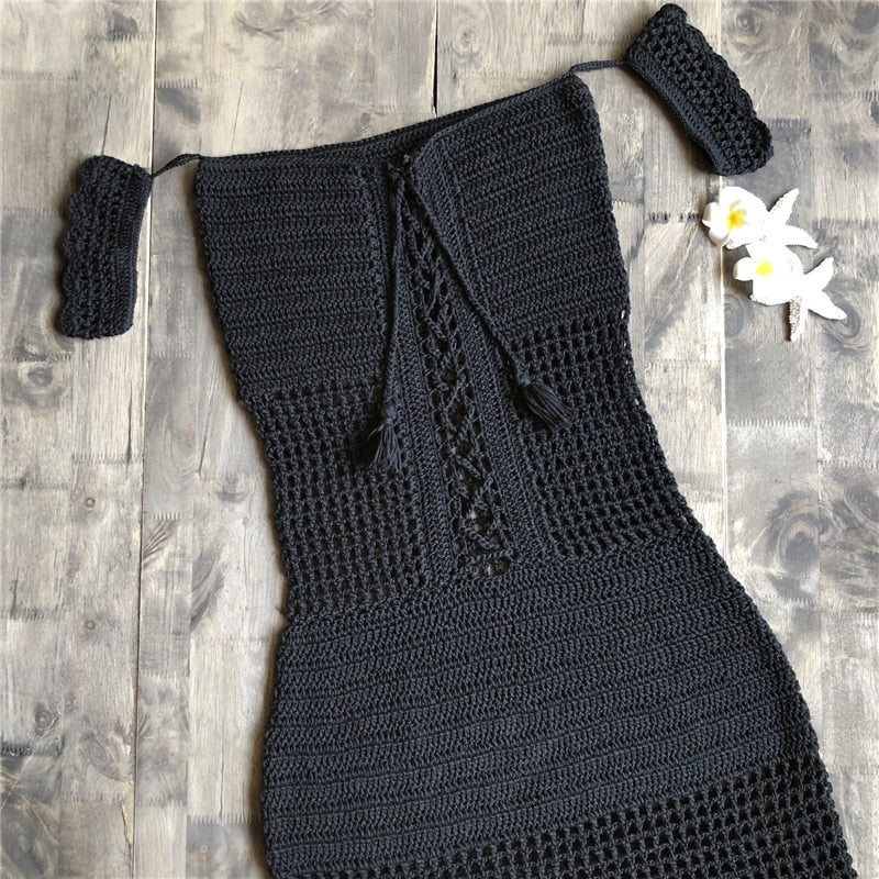 Robe de Plage Macramé Coton