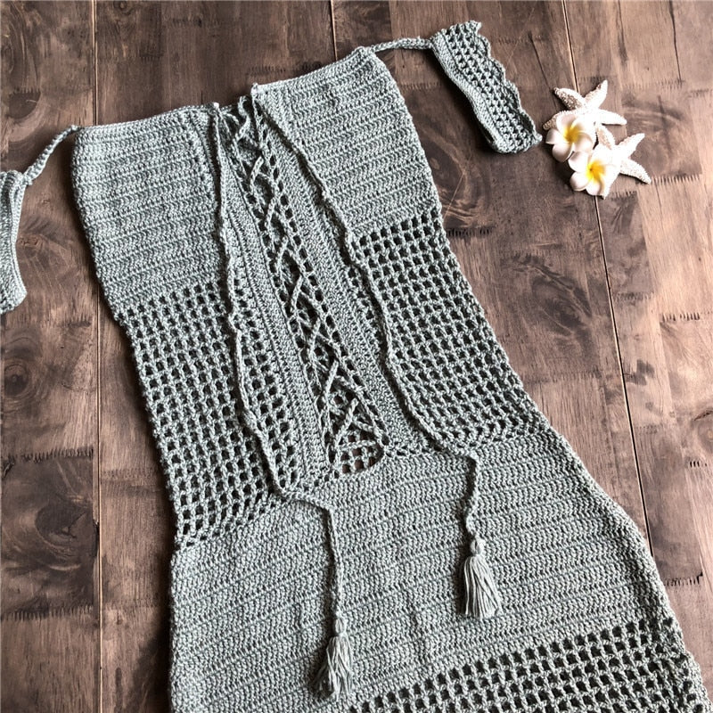 Robe de Plage Macramé Coton