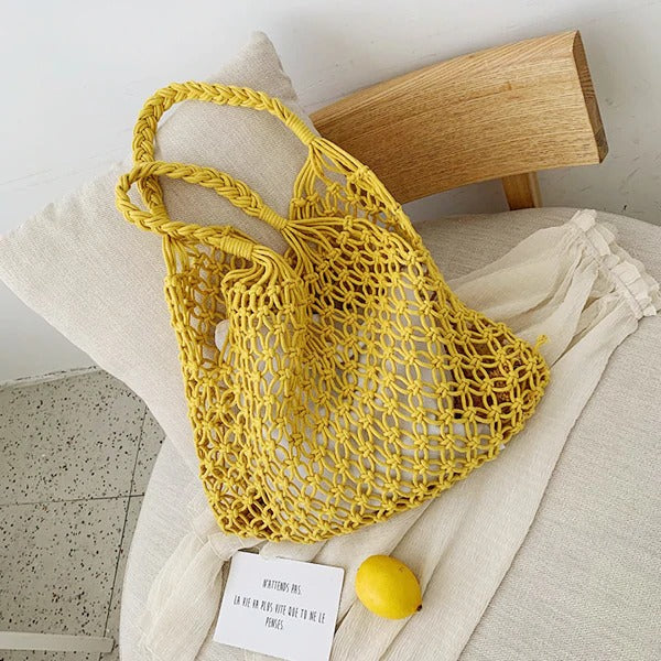 Sac Coloré en Macramé Fait Main