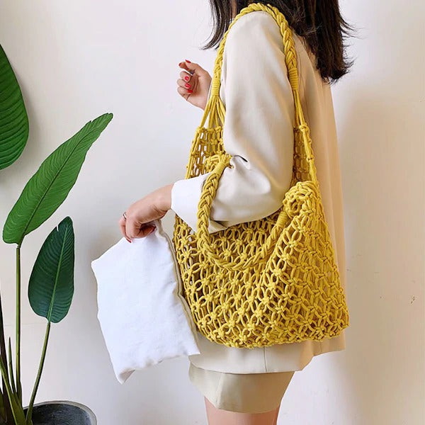 Sac Coloré en Macramé Fait Main