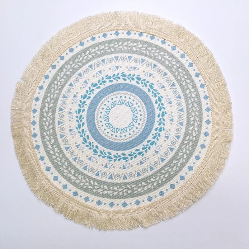 Set de Table Macramé Mandala Coloré