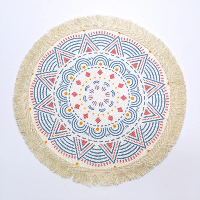 Set de Table Macramé Mandala Coloré