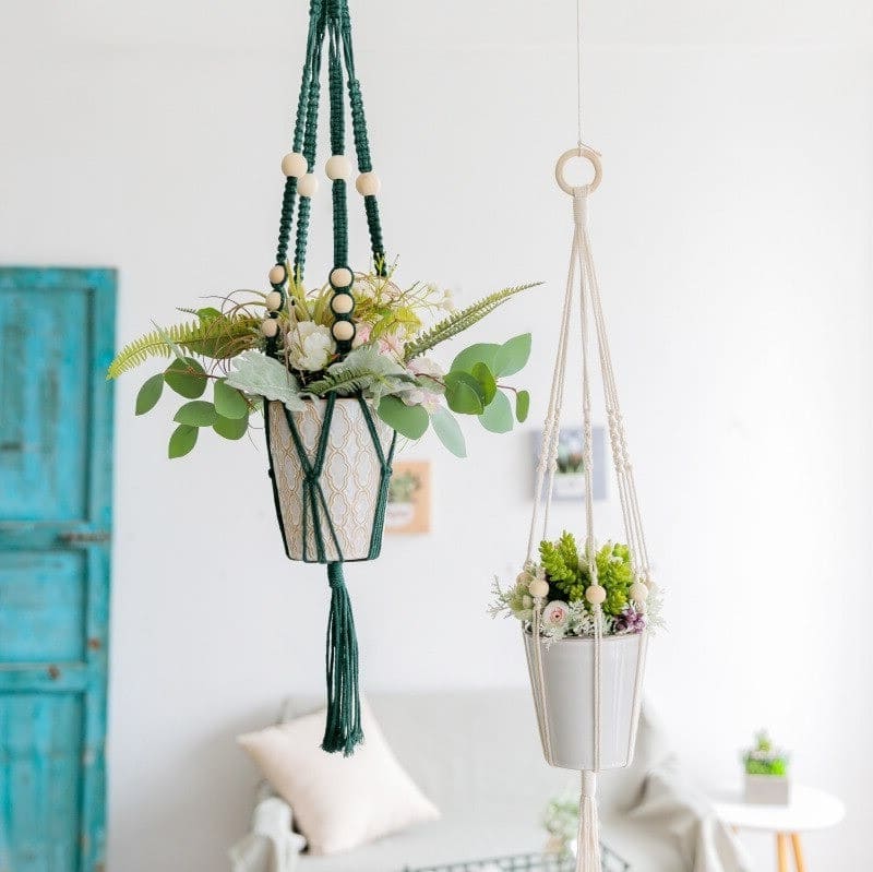 Support Macramé Plante Authentique