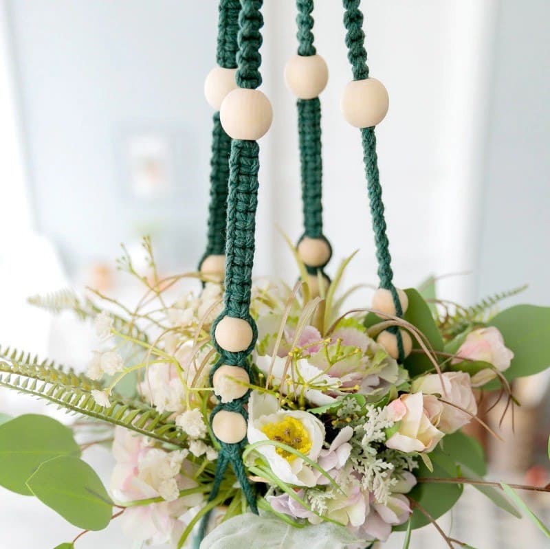 Support Macramé Plante Authentique