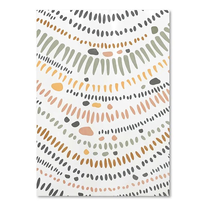 Tableau Abstrait Boho Floral