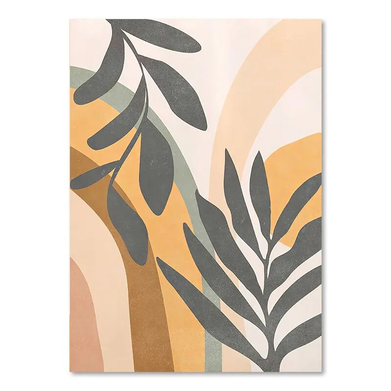 Tableau Abstrait Boho Floral