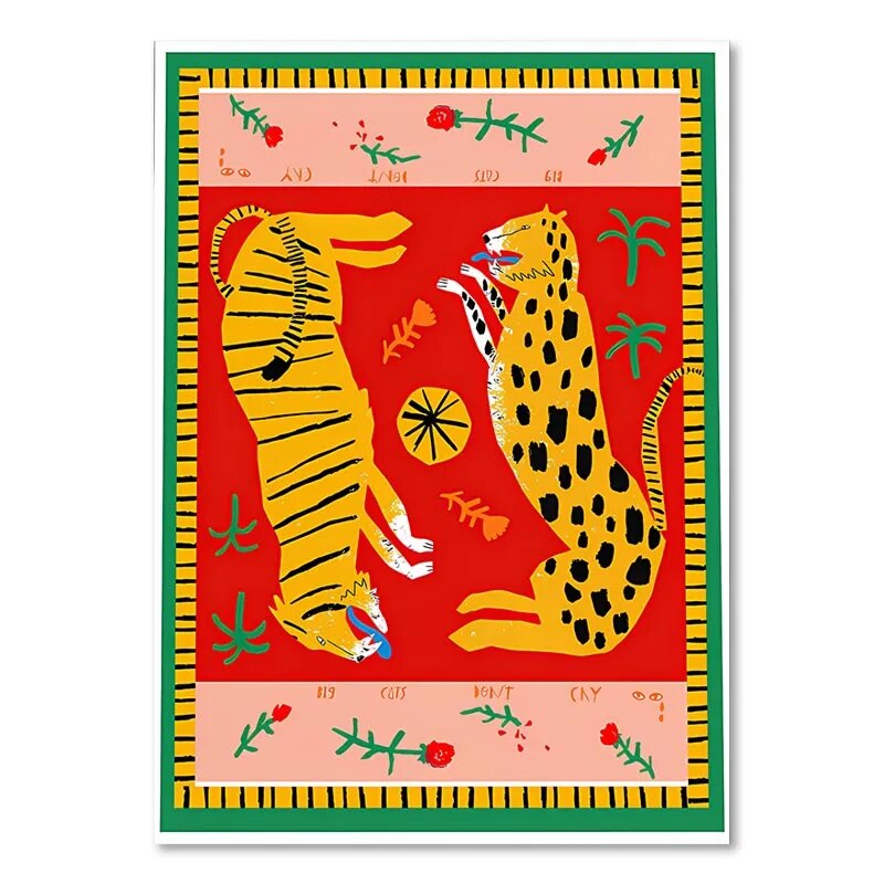 Tableau Bohème Coloré Animal