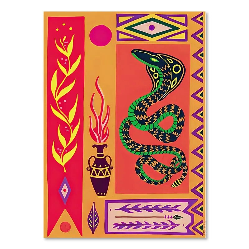 Tableau Bohème Coloré Animal