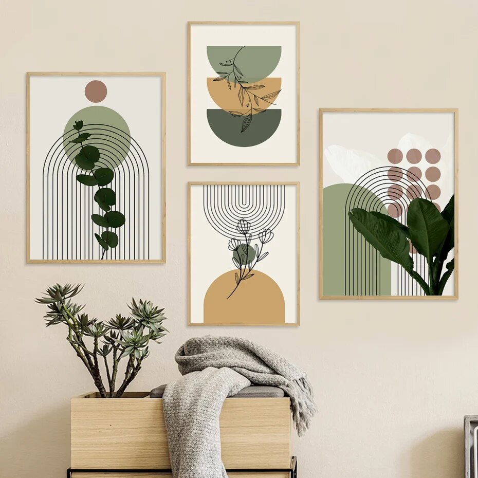 Tableau Bohème Exotique Vert