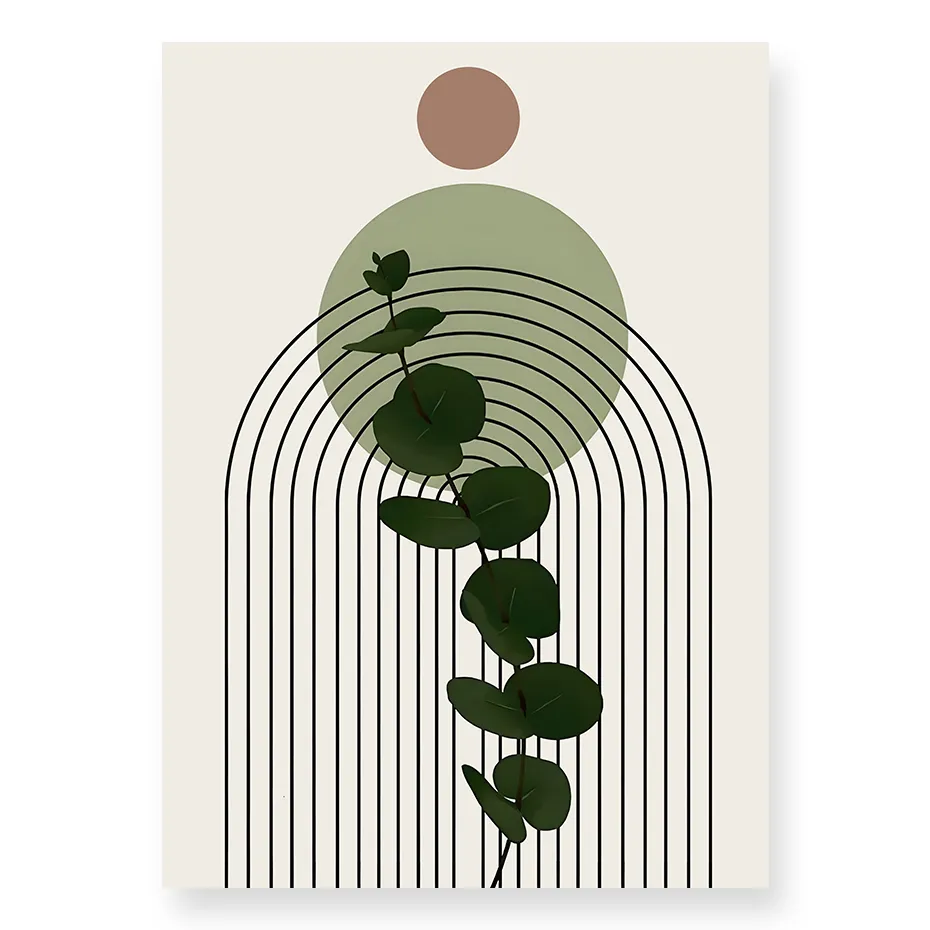 Tableau Bohème Exotique Vert