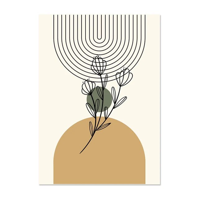 Tableau Bohème Exotique Vert