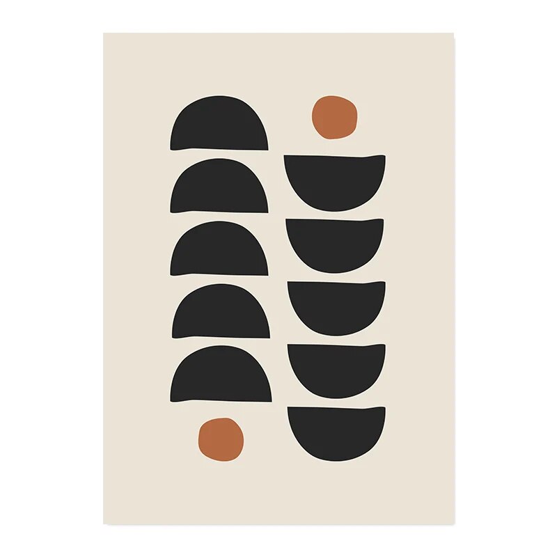 Tableau Bohème Géométrique Abstrait