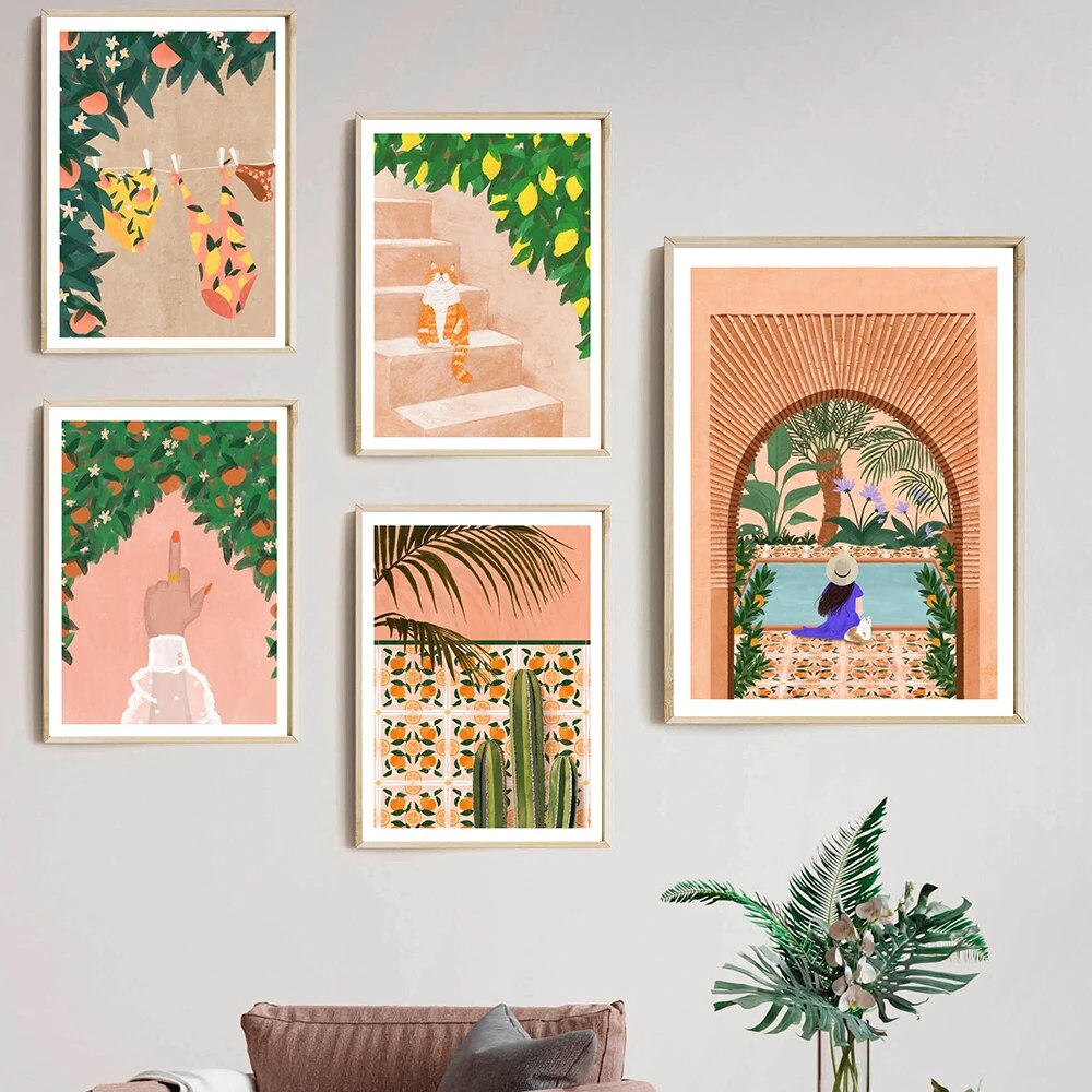 Tableau Boho Coloré Chaleureux