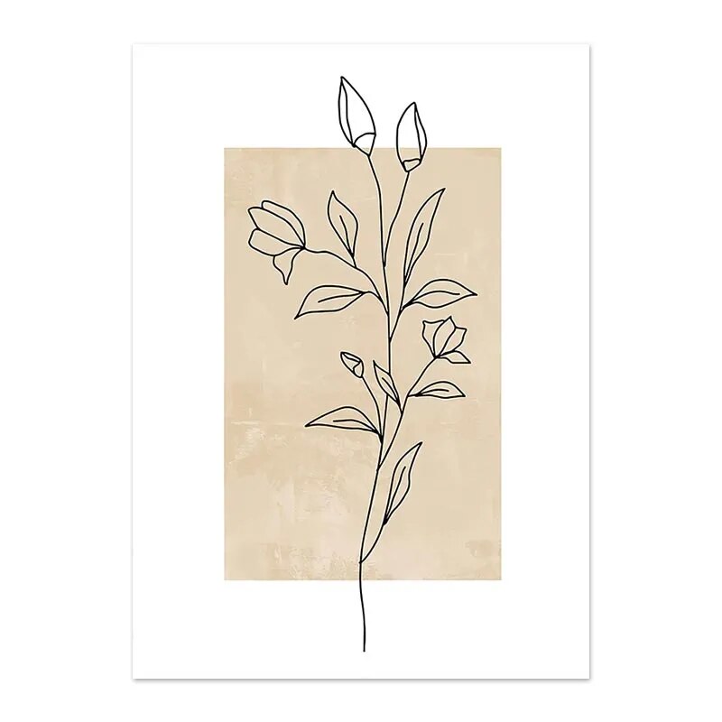 Tableau Boho Floral Brut
