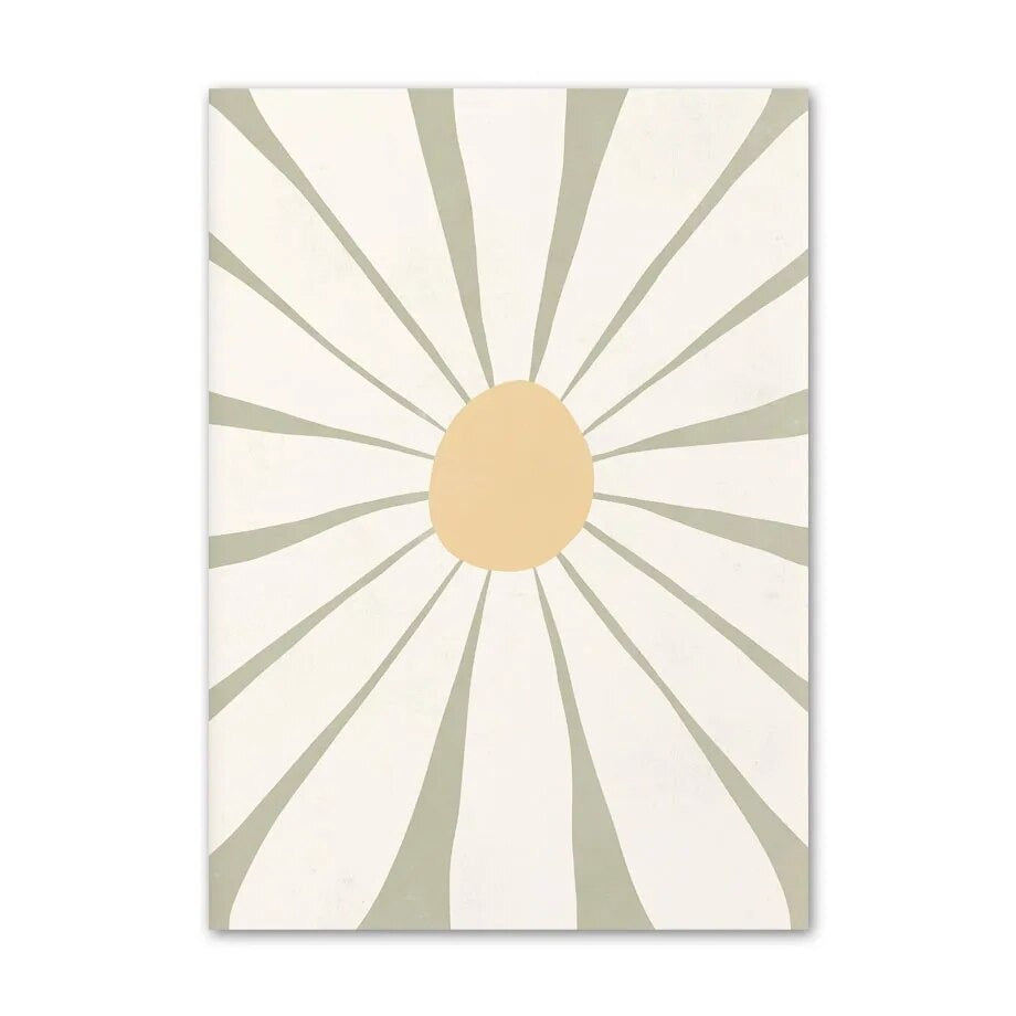 Tableau Floral Bohème Vert