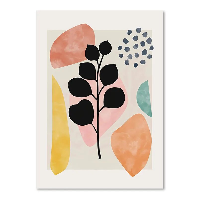 Tableau Floral Boho Chic Coloré