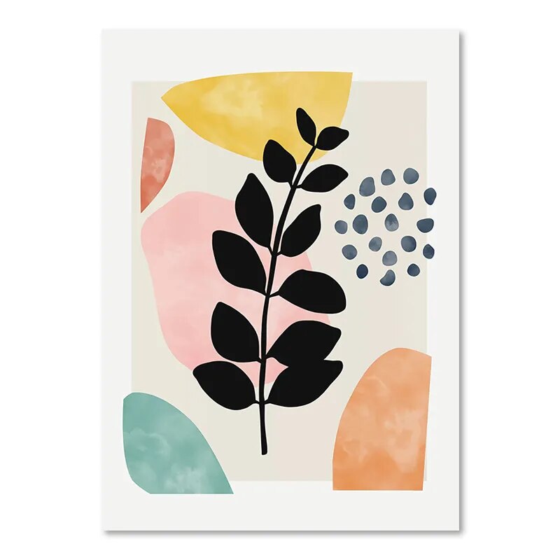 Tableau Floral Boho Chic Coloré