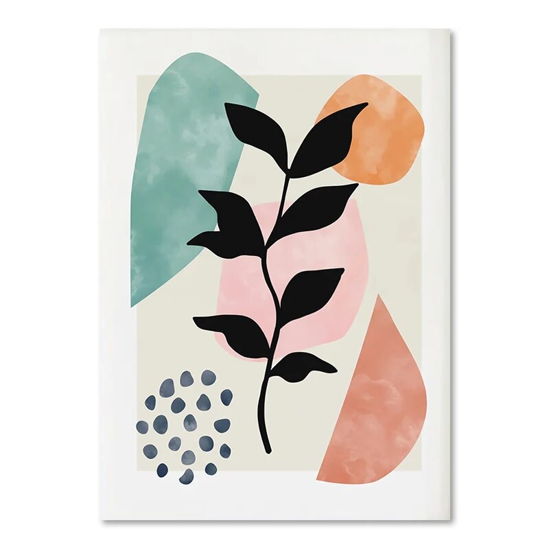 Tableau Floral Boho Chic Coloré