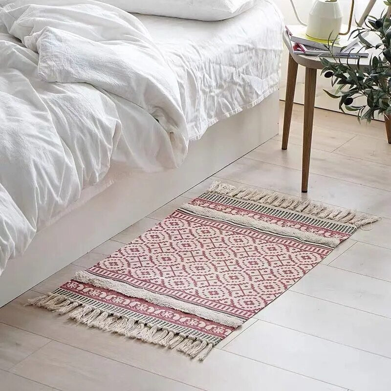 Tapis de Sol Bohème en Coton