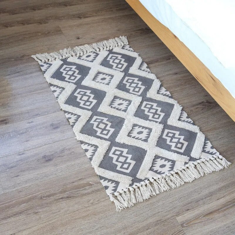 Tapis Macramé Ethnique Authentique