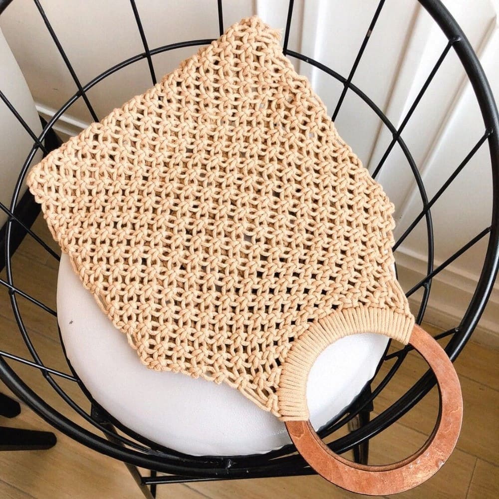 Tote Bag Macramé Fait Main