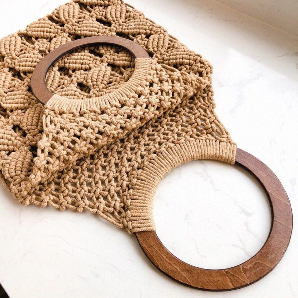 Tote Bag Macramé Fait Main